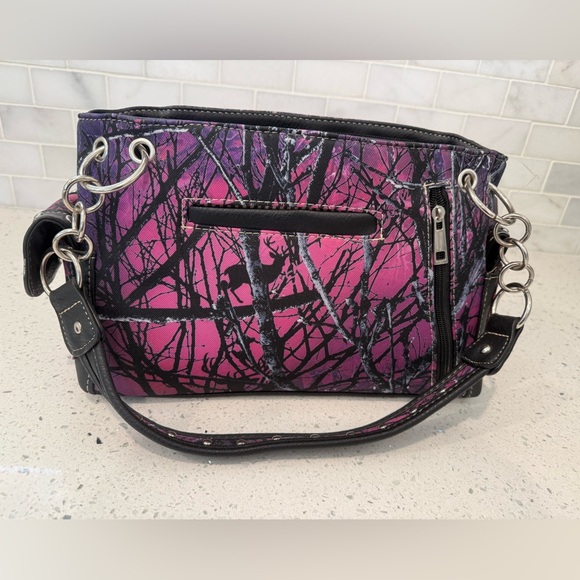 NWT Pink Rhinestone Cross Accent Crossbody Bag and Matching Wallet - Picture 6 of 8